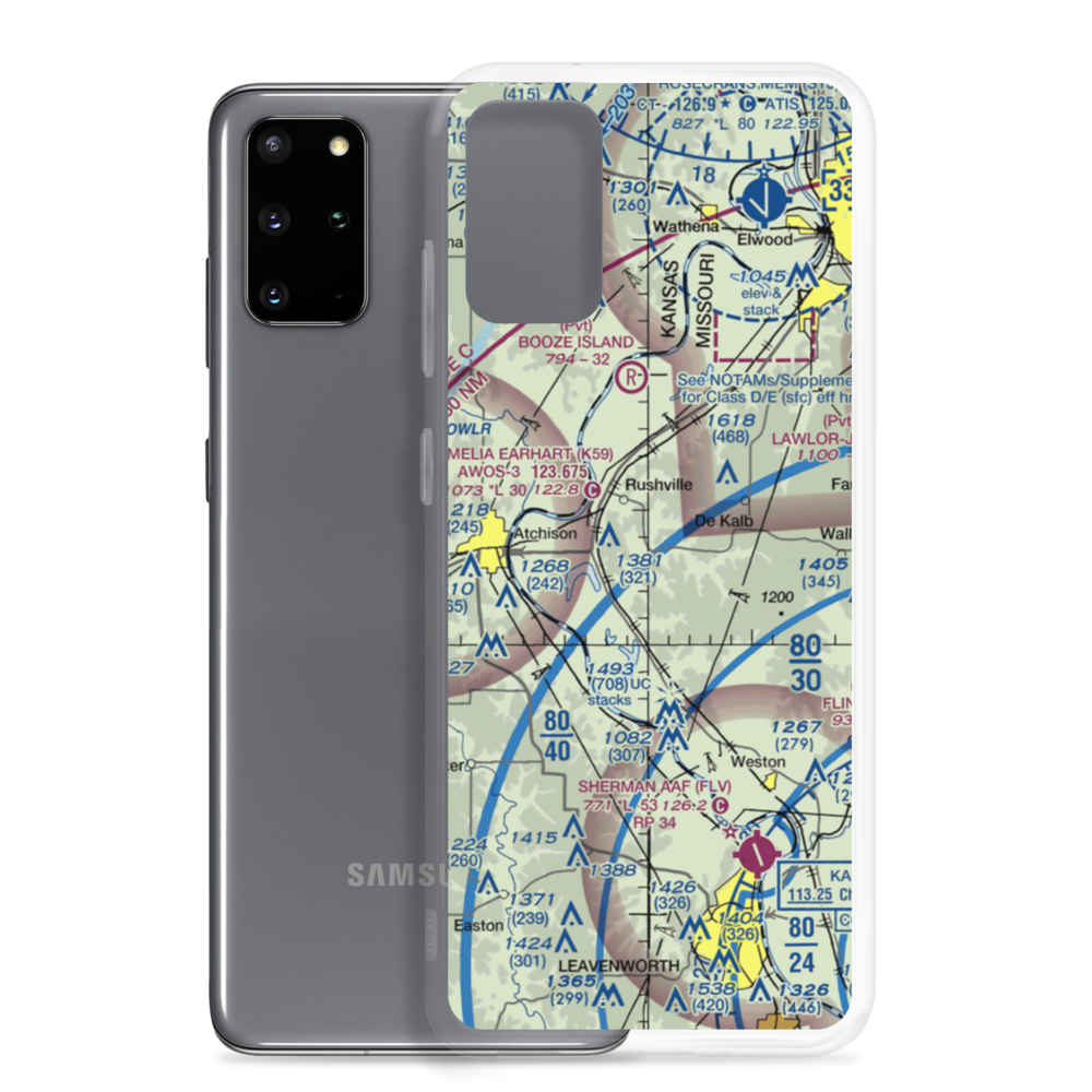 Church's Landing Airport (1MU8) VFR Sectional Samsung Case Samsung Galaxy S20 Plus model shown