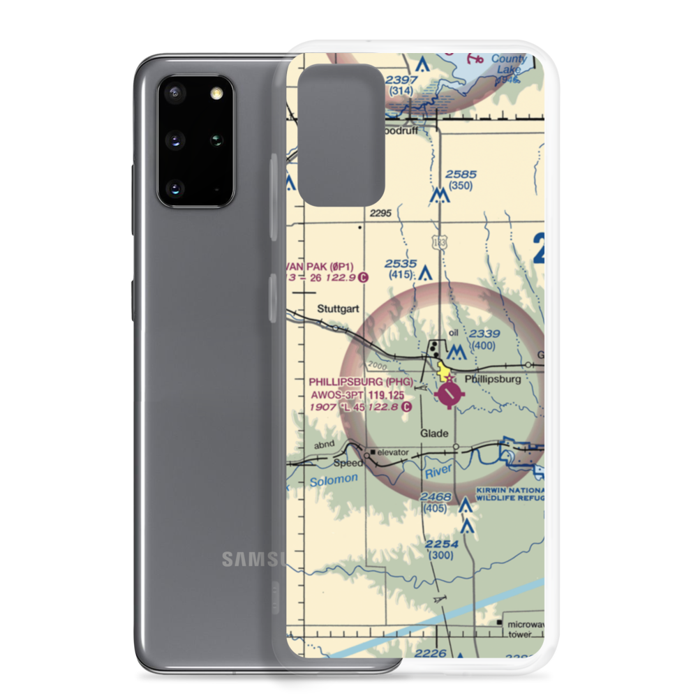 Churchill Airport (07SN) VFR Sectional Samsung Case Samsung Galaxy S20 Plus model shown