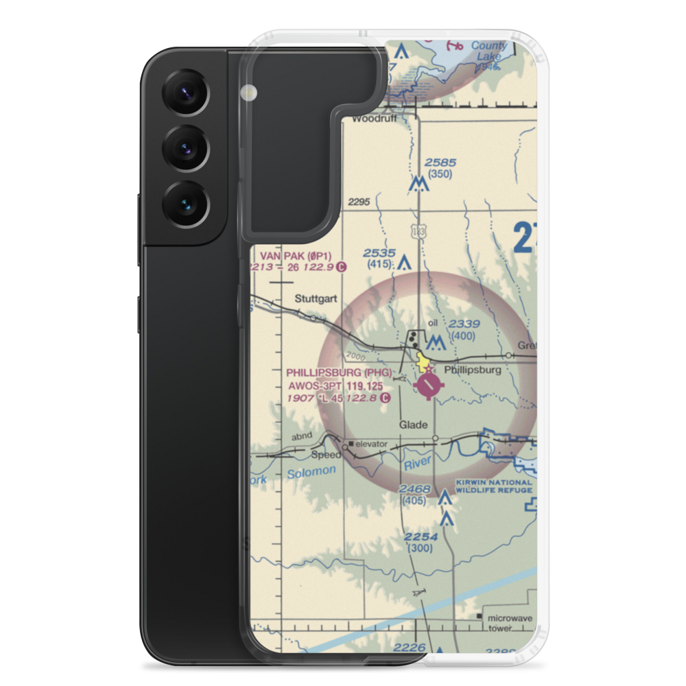 Churchill Airport (07SN) VFR Sectional Samsung Case Samsung Galaxy S22 Plus model shown