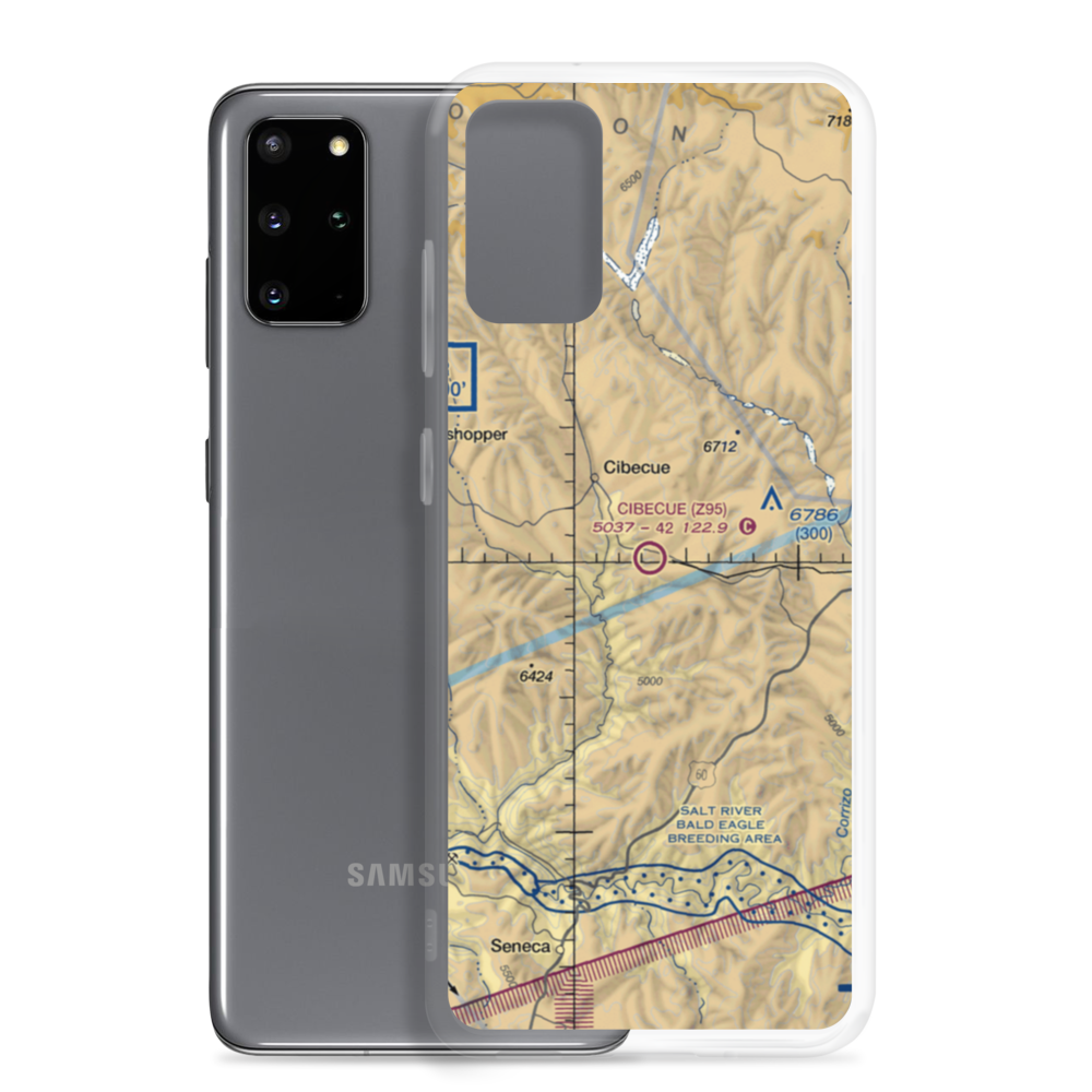 Cibecue Airport (Z95) VFR Sectional Samsung Case Samsung Galaxy S20 Plus model shown
