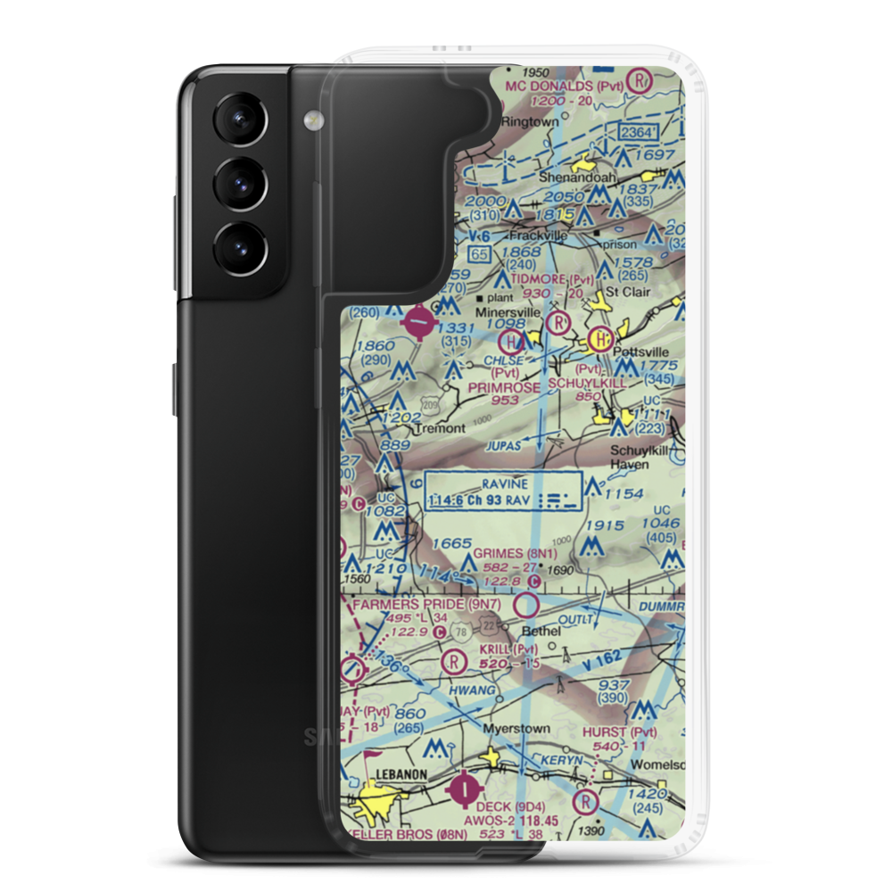 Cider Field (PS70) VFR Sectional Samsung Case Samsung Galaxy S21 Plus model shown
