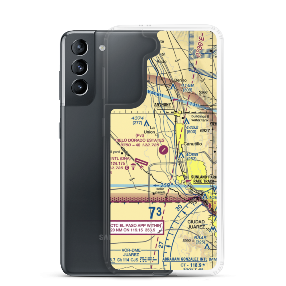 Cielo Dorado Estates Airport (NM05) VFR Sectional Samsung Case Samsung Galaxy S21 model shown