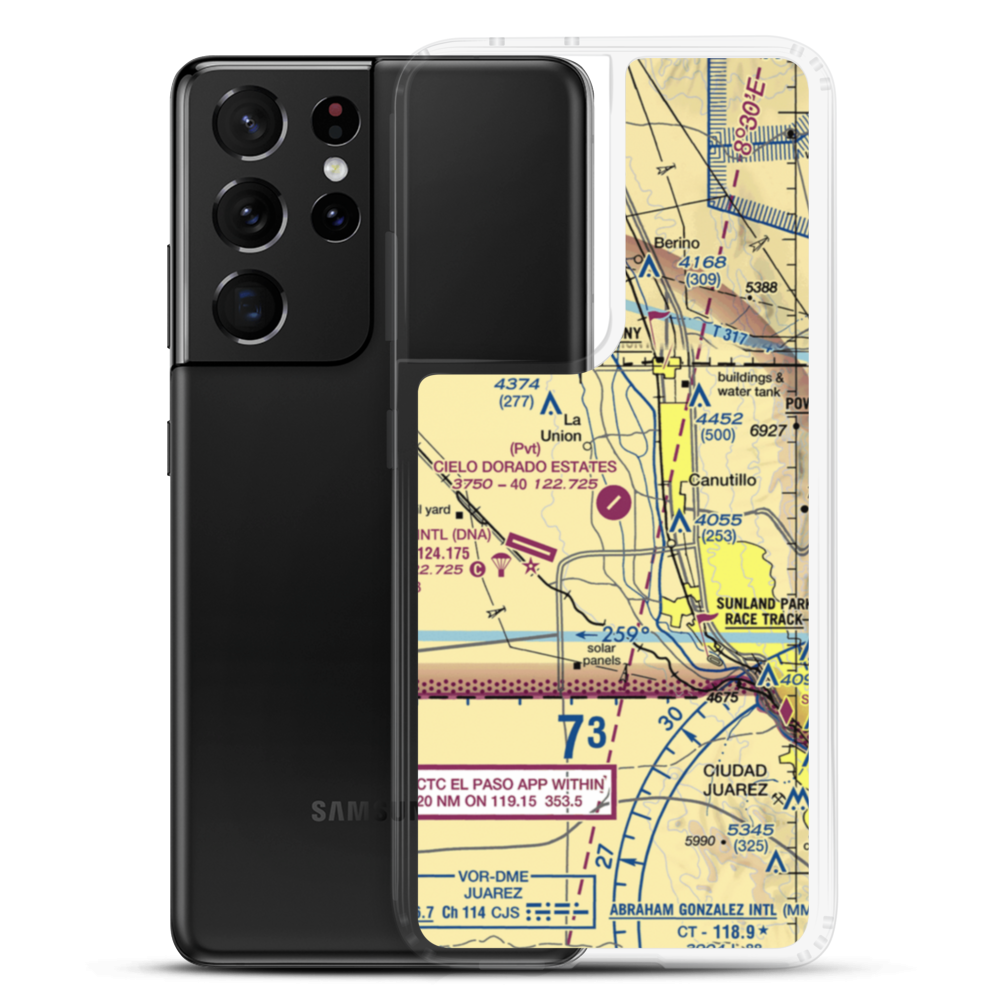 Cielo Dorado Estates Airport (NM05) VFR Sectional Samsung Case Samsung Galaxy S21 Ultra model shown