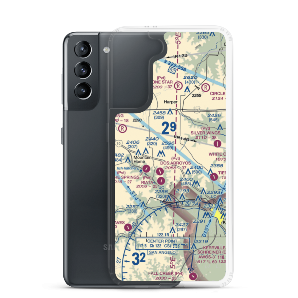 Cielo Grande Ranch Airport (87TA) VFR Sectional Samsung Case Samsung Galaxy S21 model shown