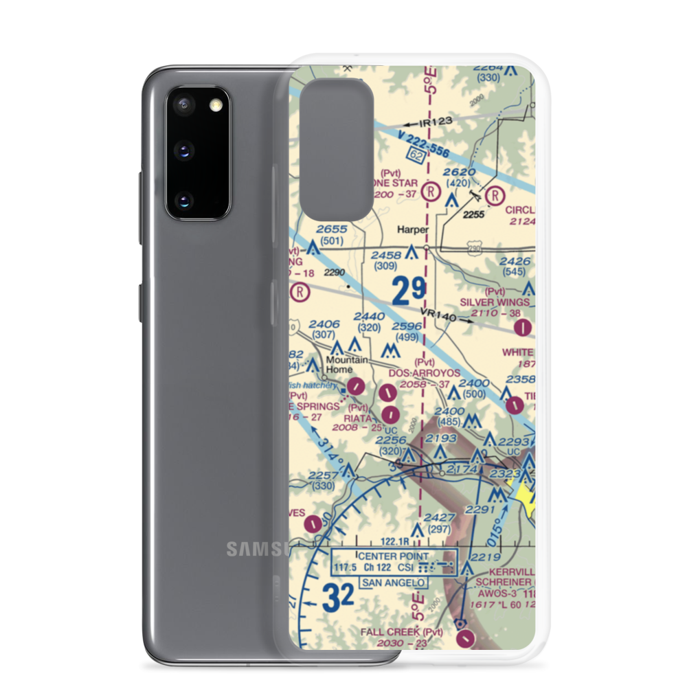 Cielo Grande Ranch Airport (87TA) VFR Sectional Samsung Case Samsung Galaxy S20 model shown