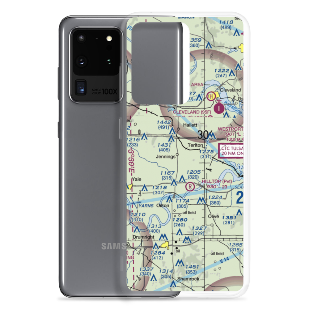 Cimarron Strip (9OK7) VFR Sectional Samsung Case Samsung Galaxy S20 Ultra model shown