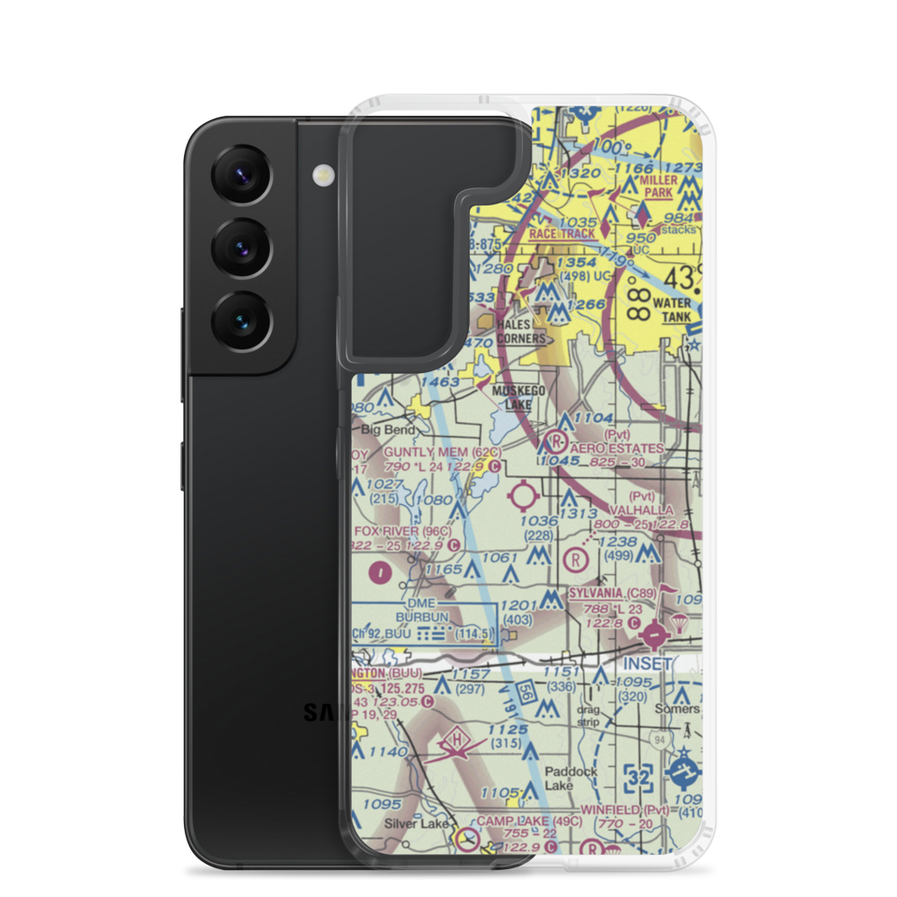 Cindy Guntly Memorial Airport (62C) VFR Sectional Samsung Case Samsung Galaxy S22 model shown