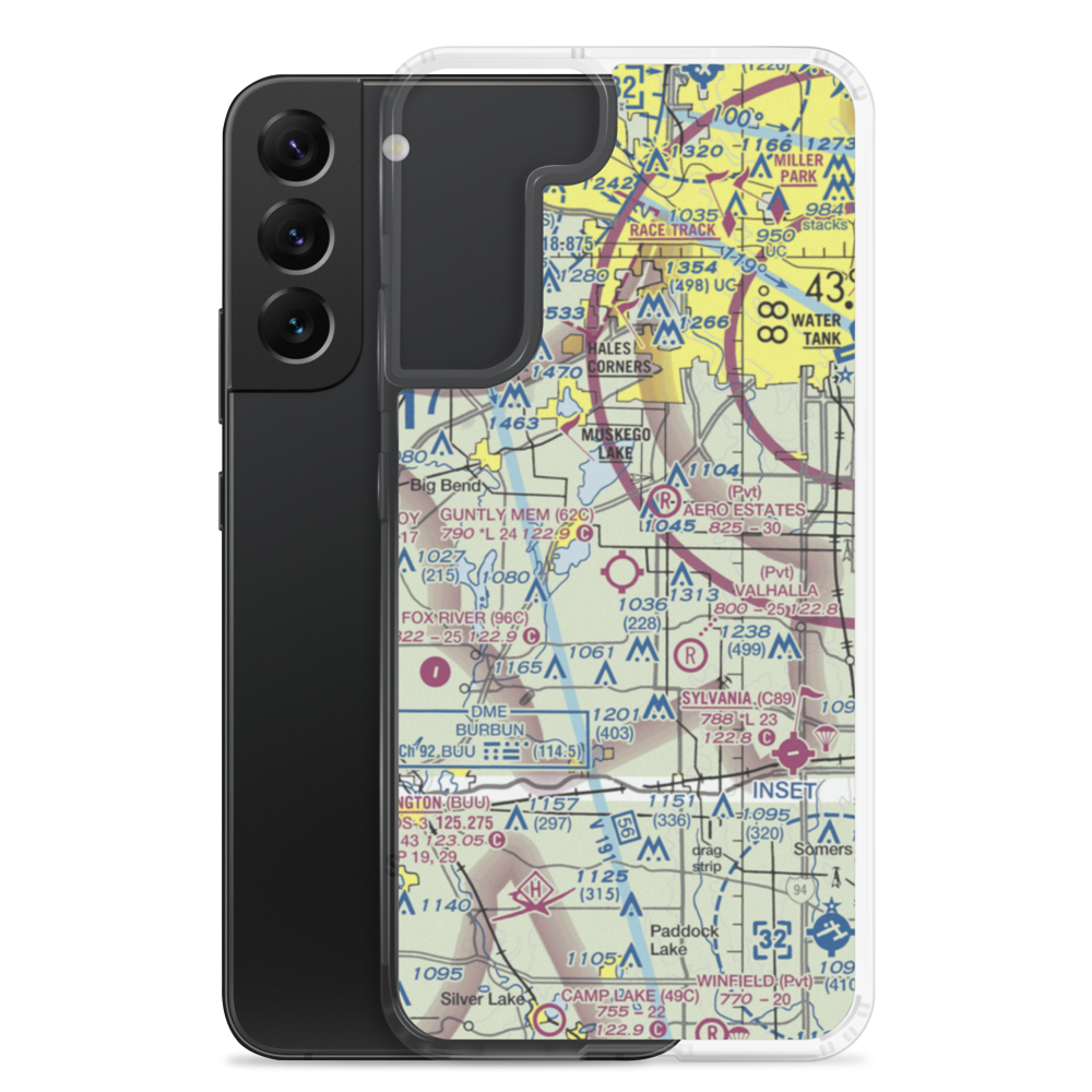 Cindy Guntly Memorial Airport (62C) VFR Sectional Samsung Case Samsung Galaxy S22 Plus model shown