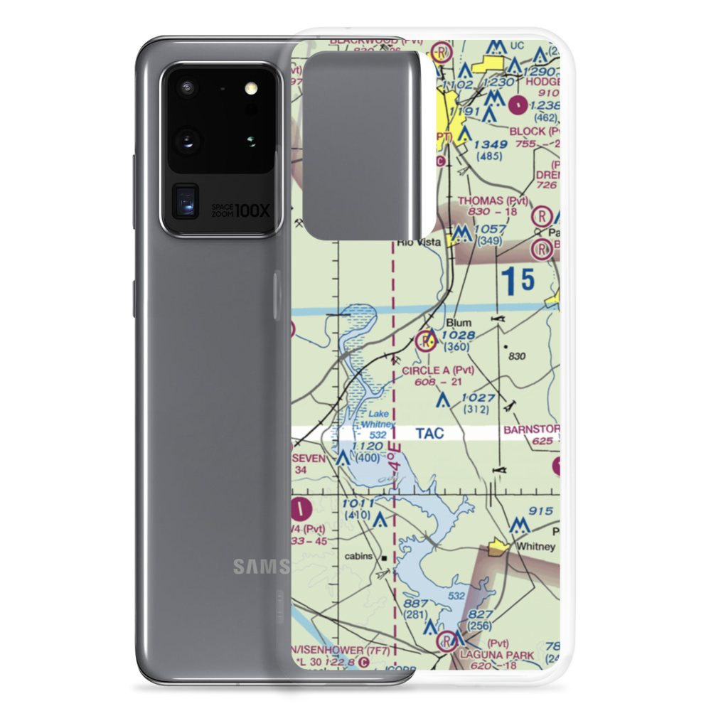 Circle 'A' Ranch Airport (05TX) VFR Sectional Samsung Case Samsung Galaxy S20 Ultra model shown