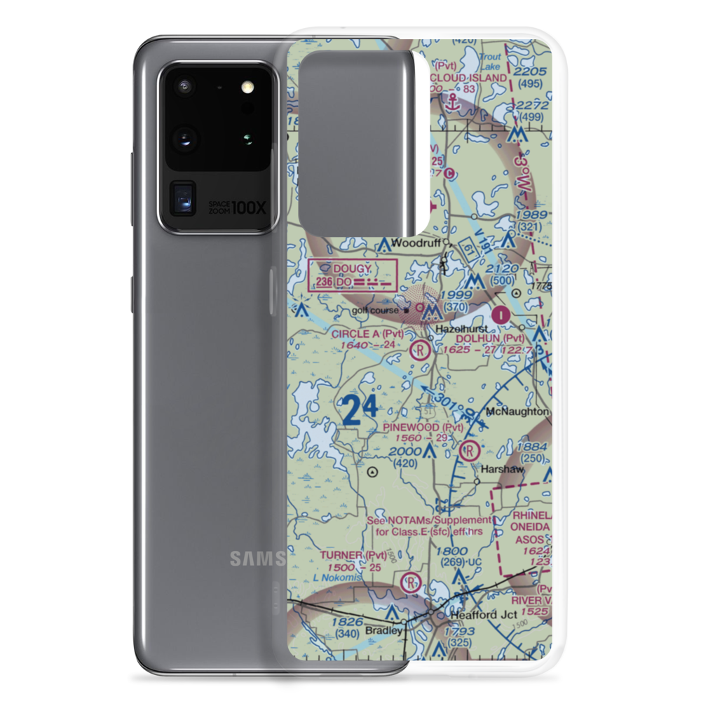 Circle A Ranch Airport (48WI) VFR Sectional Samsung Case Samsung Galaxy S20 Ultra model shown