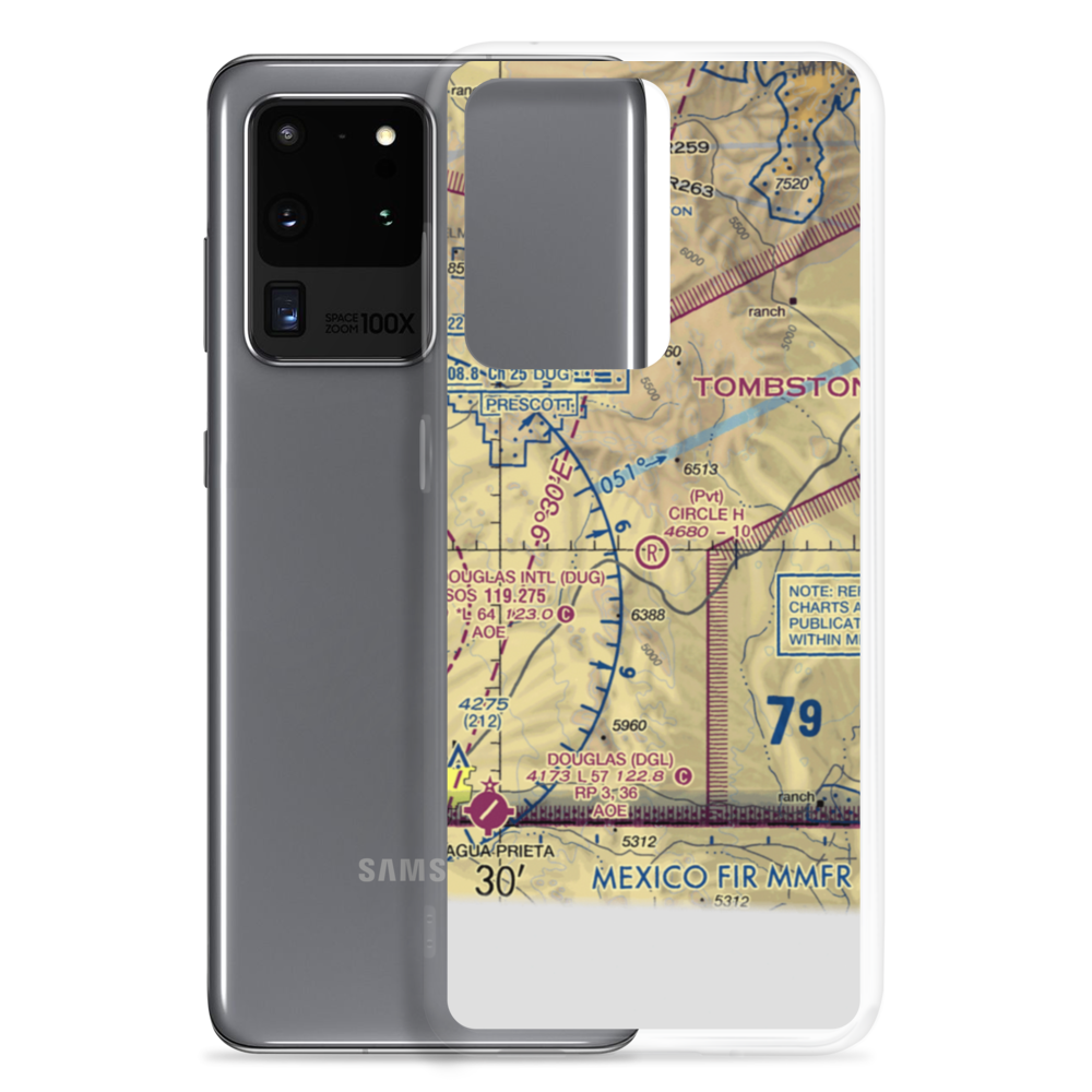 Circle H Ranch Airport (AZ17) VFR Sectional Samsung Case Samsung Galaxy S20 Ultra model shown