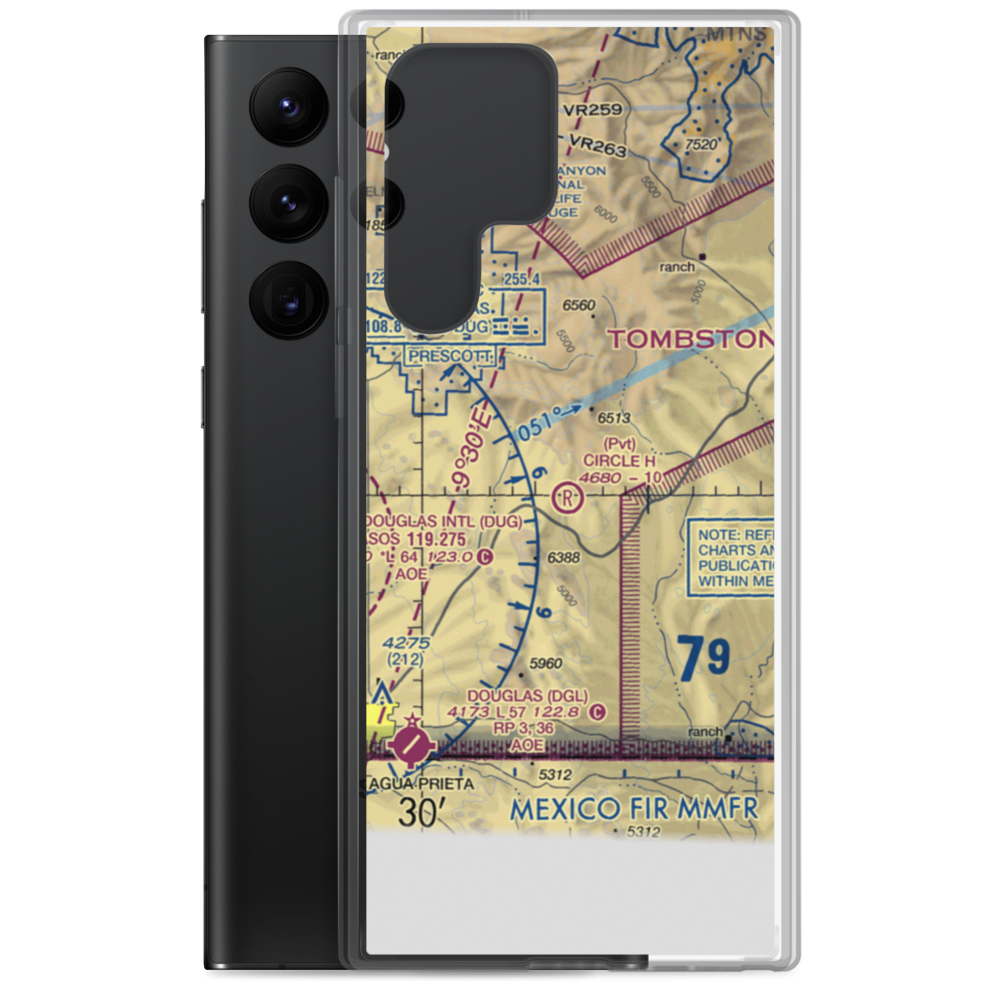 Circle H Ranch Airport (AZ17) VFR Sectional Samsung Case Samsung Galaxy S22 Ultra model shown
