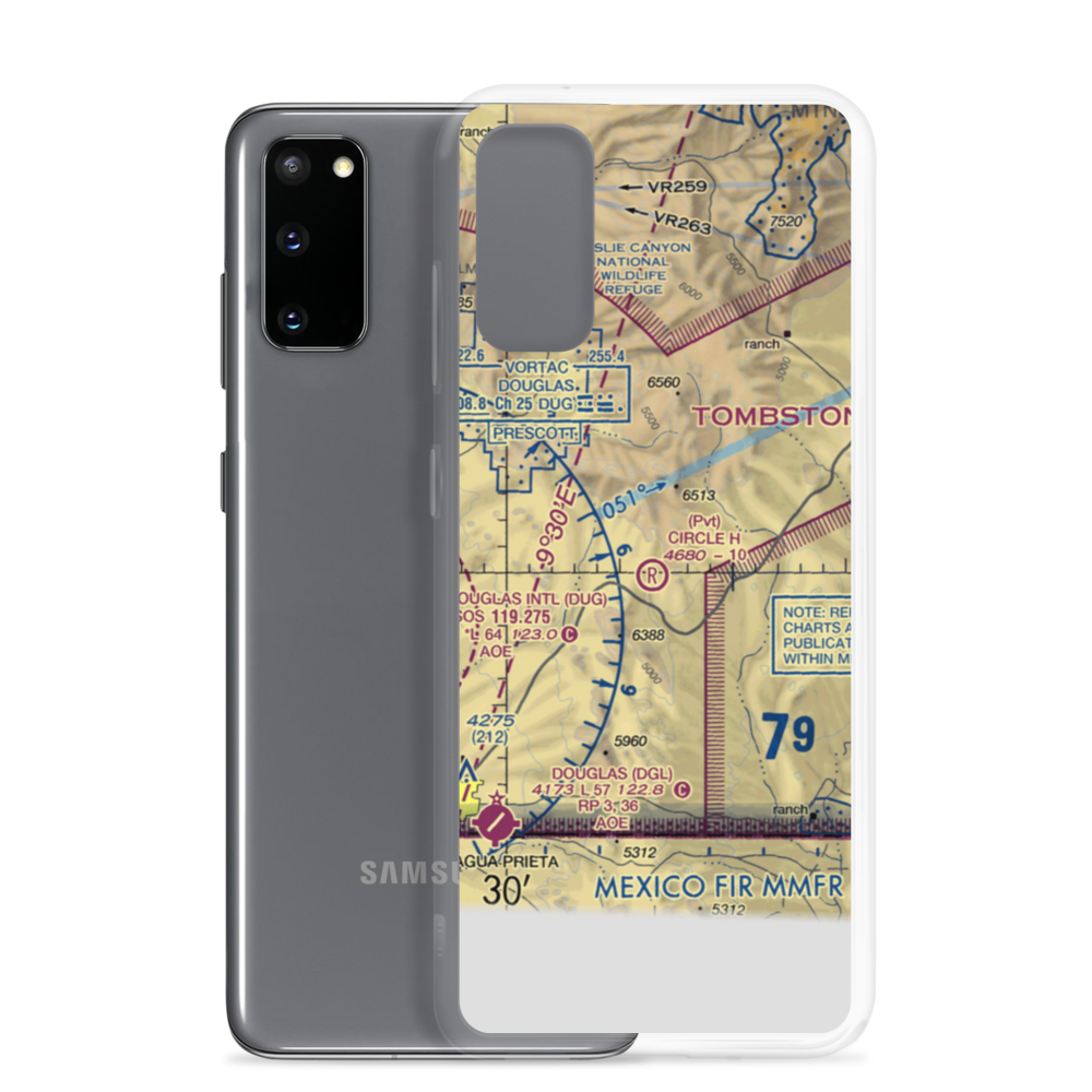 Circle H Ranch Airport (AZ17) VFR Sectional Samsung Case Samsung Galaxy S20 model shown