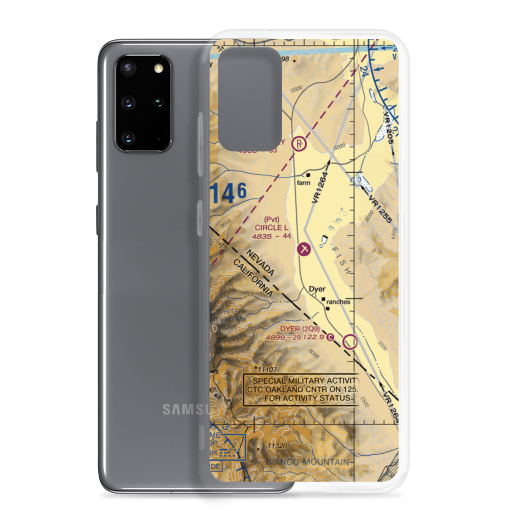 Circle L Ranch Airport (NV27) VFR Sectional Samsung Case Samsung Galaxy S20 Plus model shown