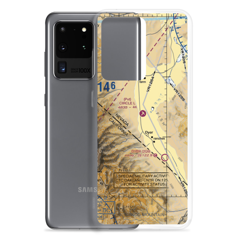 Circle L Ranch Airport (NV27) VFR Sectional Samsung Case Samsung Galaxy S20 Ultra model shown