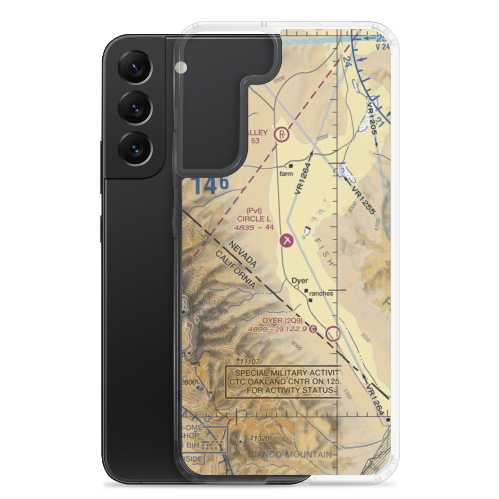Circle L Ranch Airport (NV27) VFR Sectional Samsung Case Samsung Galaxy S22 Plus model shown