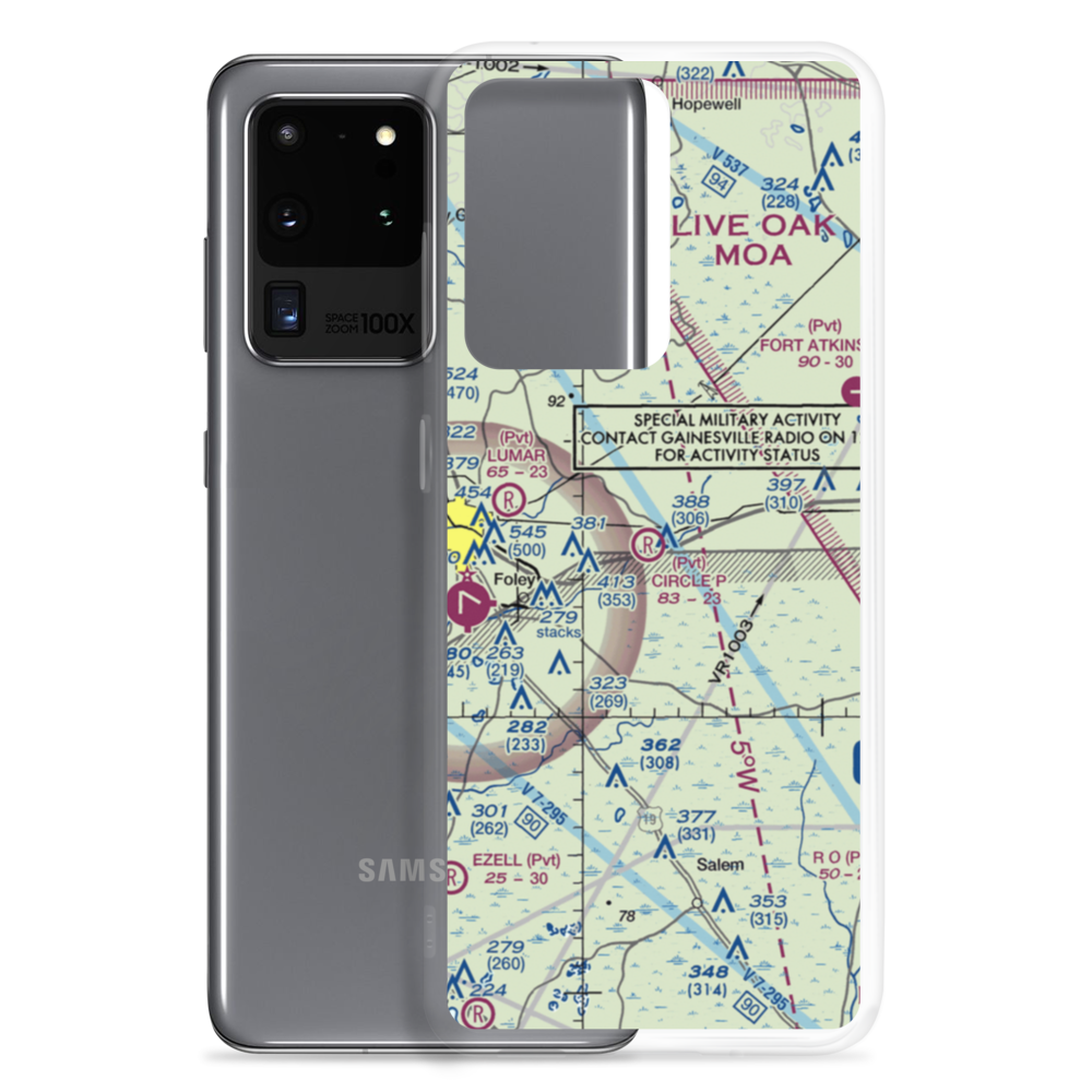 Circle P Airport (FA32) VFR Sectional Samsung Case Samsung Galaxy S20 Ultra model shown