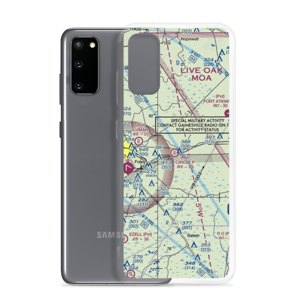 Circle P Airport (FA32) VFR Sectional Samsung Case Samsung Galaxy S20 model shown