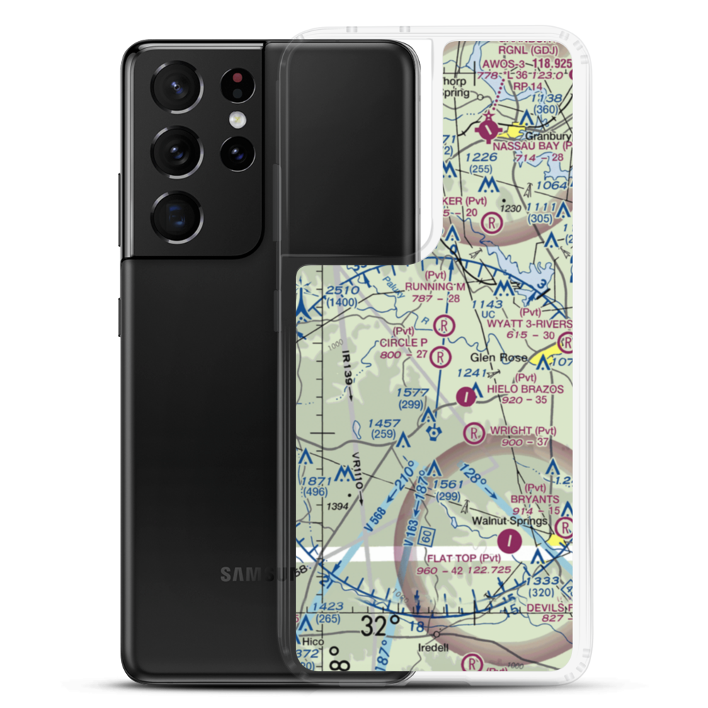 Circle P Ranch Airport (41TA) VFR Sectional Samsung Case Samsung Galaxy S21 Ultra model shown