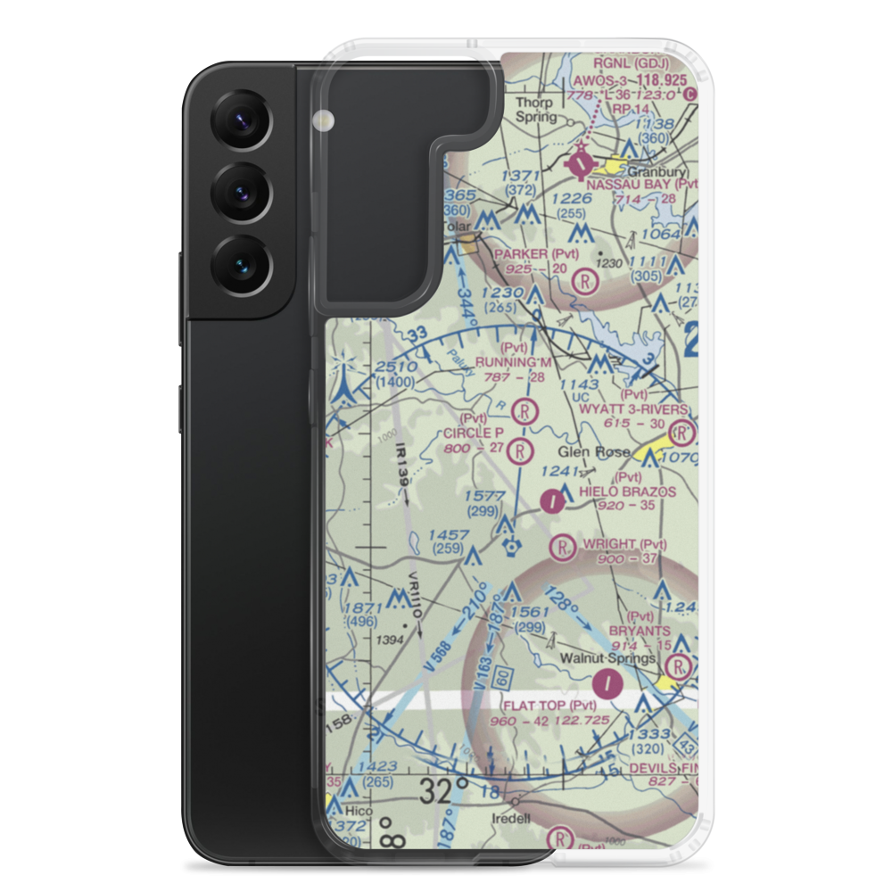 Circle P Ranch Airport (41TA) VFR Sectional Samsung Case Samsung Galaxy S22 Plus model shown