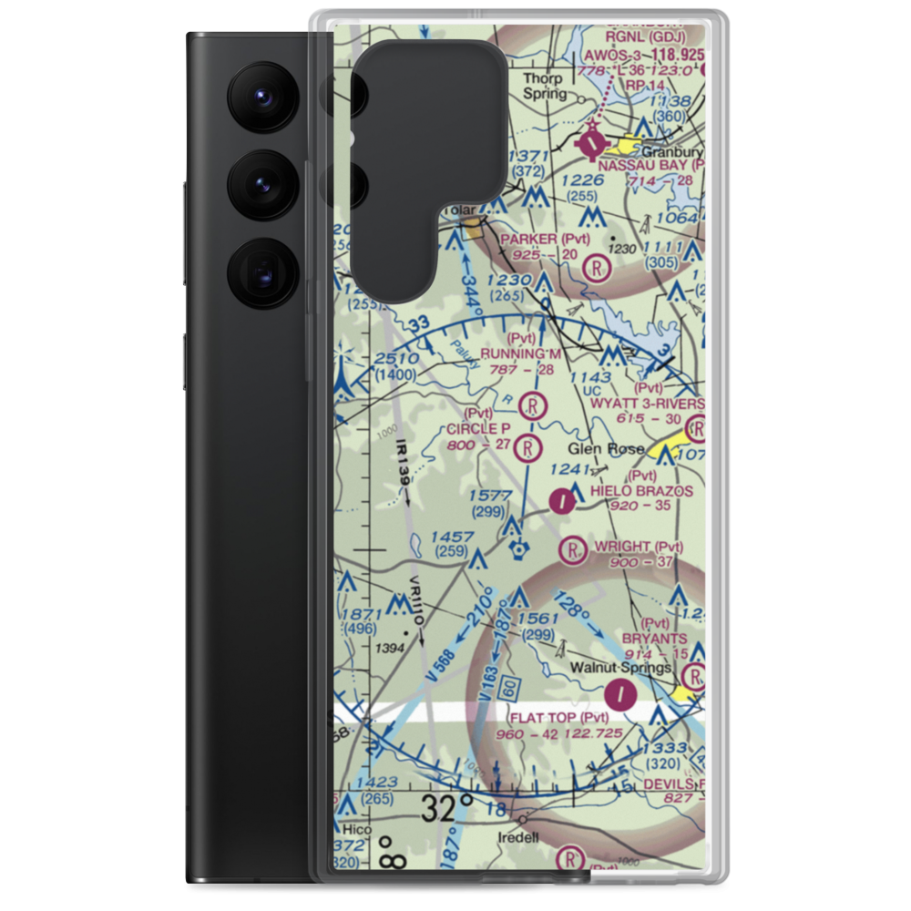 Circle P Ranch Airport (41TA) VFR Sectional Samsung Case Samsung Galaxy S22 Ultra model shown