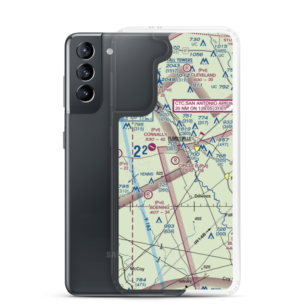 Circle P Ranch Airport (82XS) VFR Sectional Samsung Case Samsung Galaxy S21 model shown