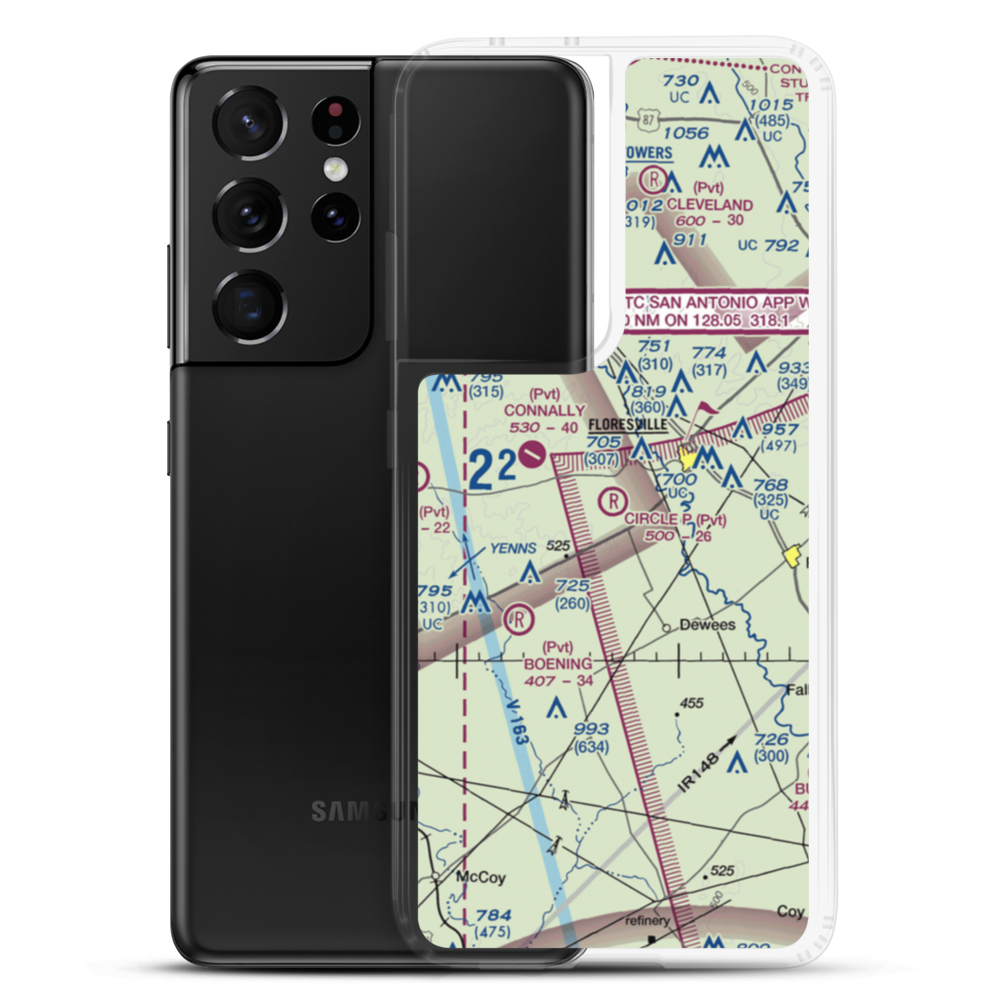 Circle P Ranch Airport (82XS) VFR Sectional Samsung Case Samsung Galaxy S21 Ultra model shown