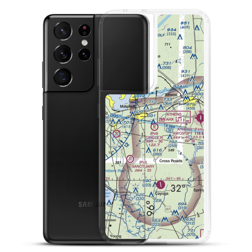 Circle R Ranch Airport (2TS4) VFR Sectional Samsung Case Samsung Galaxy S21 Ultra model shown