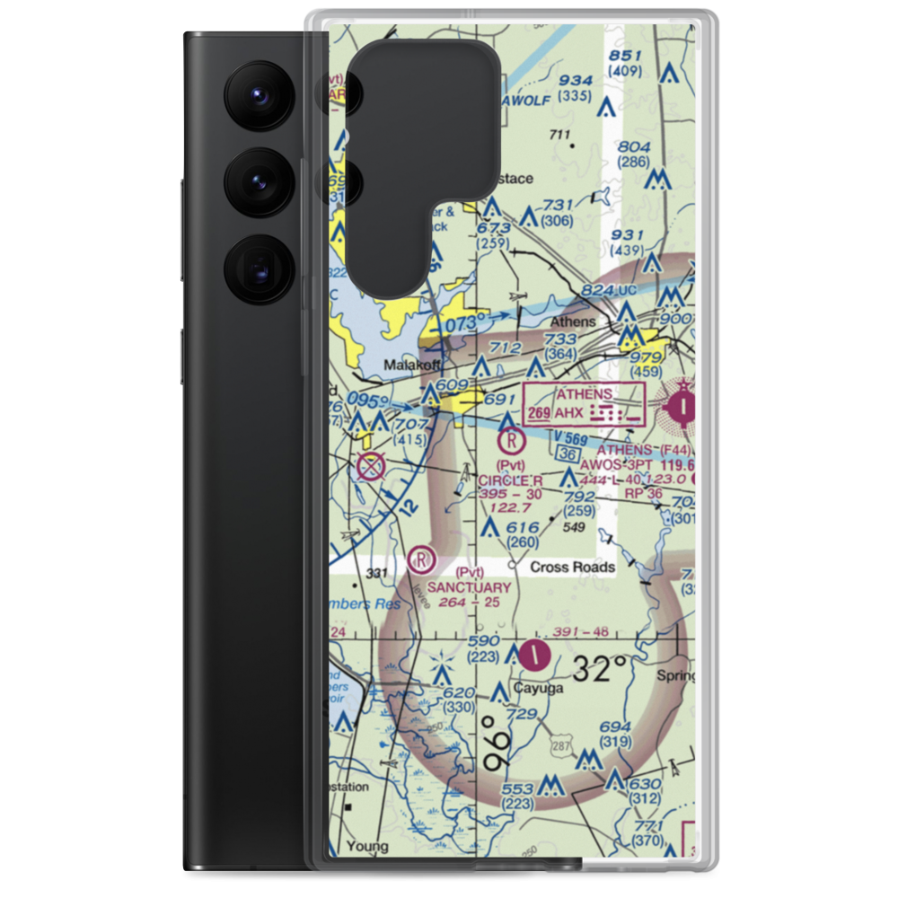 Circle R Ranch Airport (2TS4) VFR Sectional Samsung Case Samsung Galaxy S22 Ultra model shown