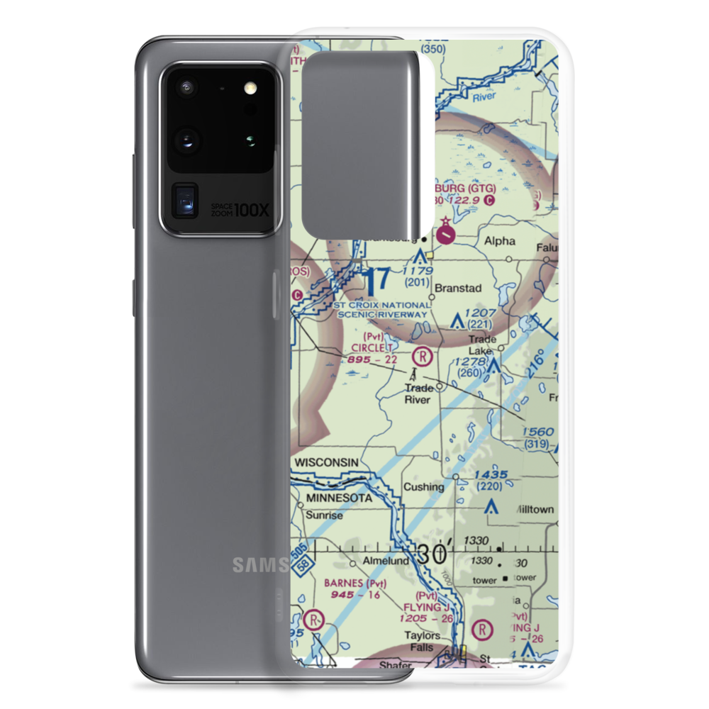 Circle T Airport (WS77) VFR Sectional Samsung Case Samsung Galaxy S20 Ultra model shown