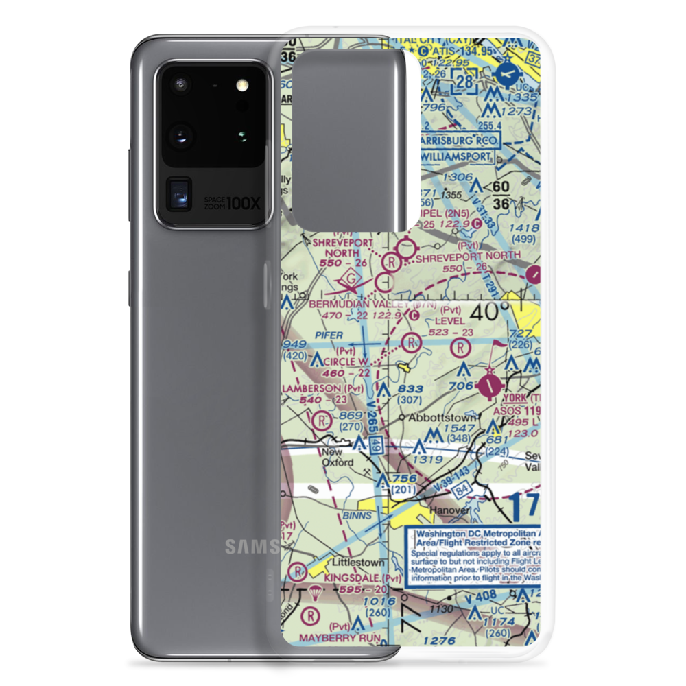 Circle W Airfield (PA72) VFR Sectional Samsung Case Samsung Galaxy S20 Ultra model shown