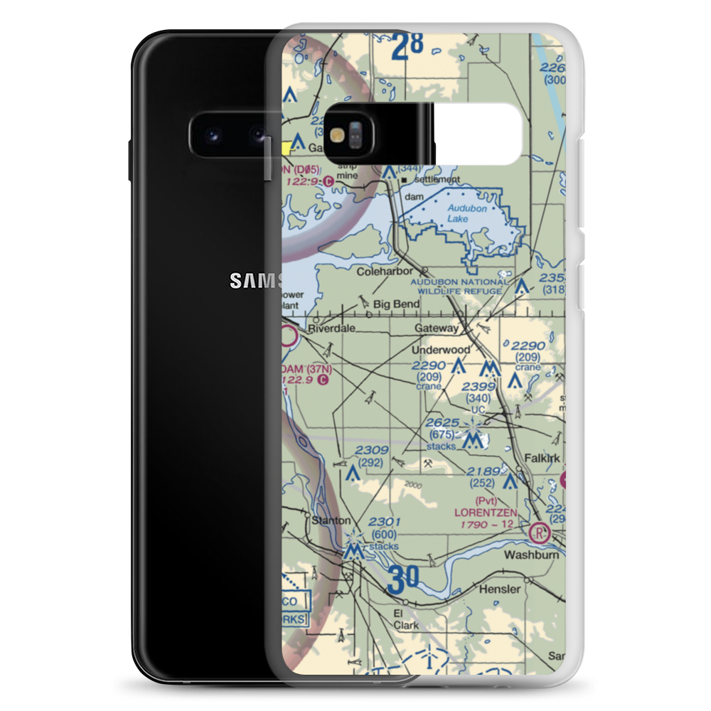 Circle Z Landing Strip (NA90) VFR Sectional Samsung Case Samsung Galaxy S10+ model shown