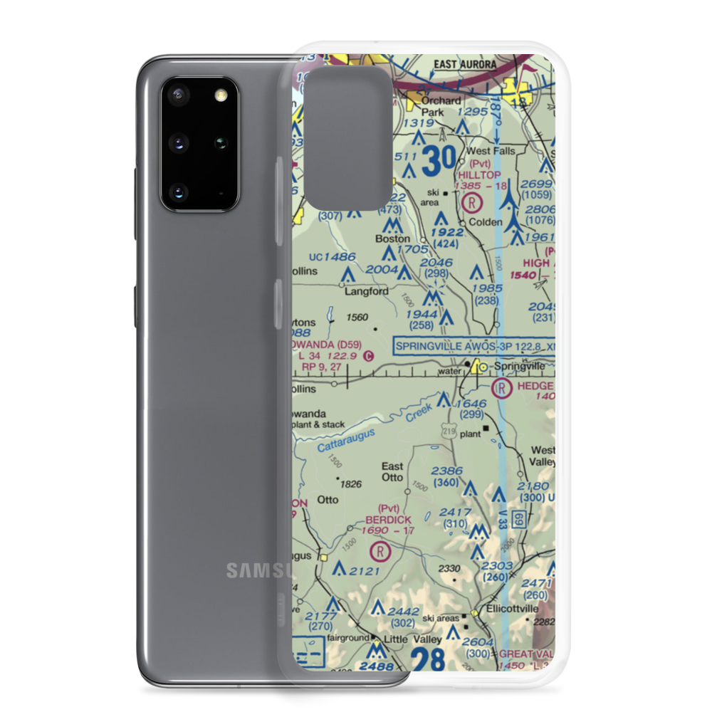 Ciszak Airport (35NY) VFR Sectional Samsung Case Samsung Galaxy S20 Plus model shown