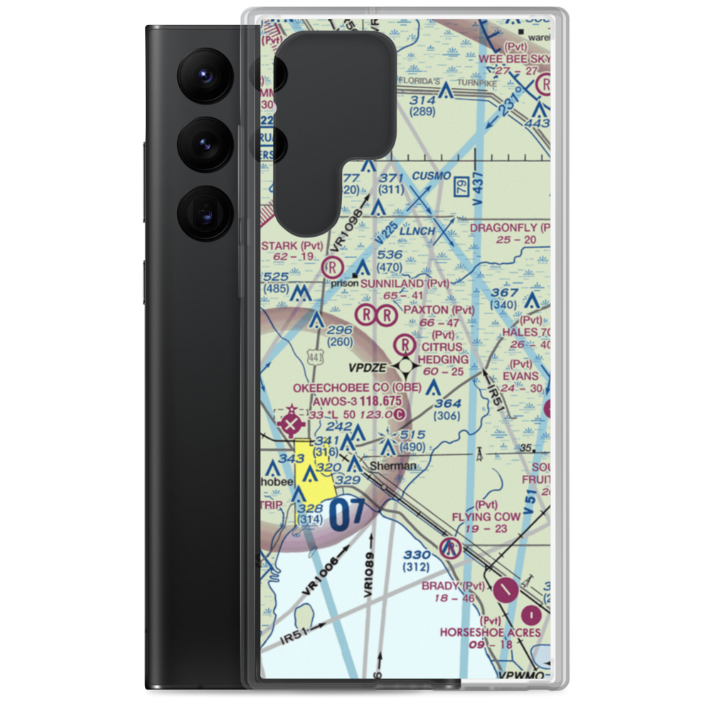 Citrus Hedging Ranch Airport (96FD) VFR Sectional Samsung Case Samsung Galaxy S22 Ultra model shown