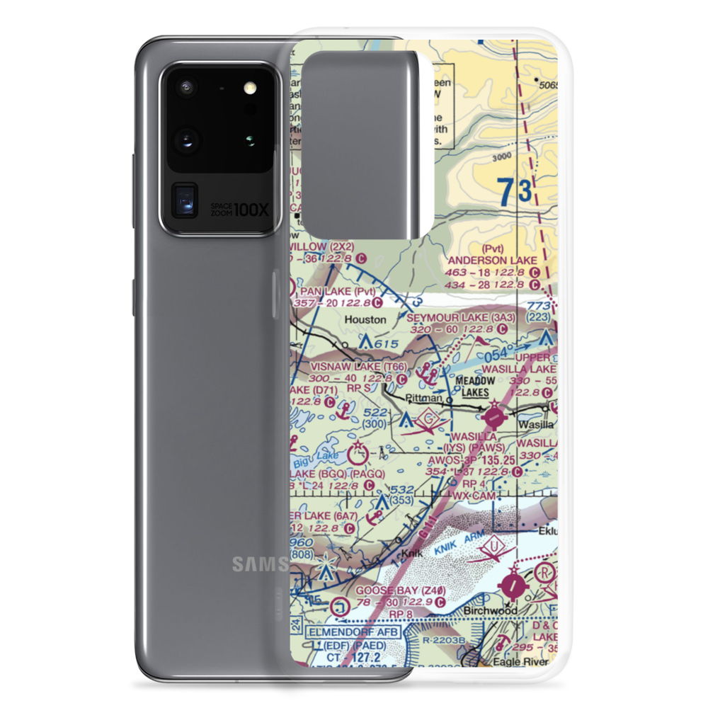 Cizek North Airport (6AK9) VFR Sectional Samsung Case Samsung Galaxy S20 Ultra model shown