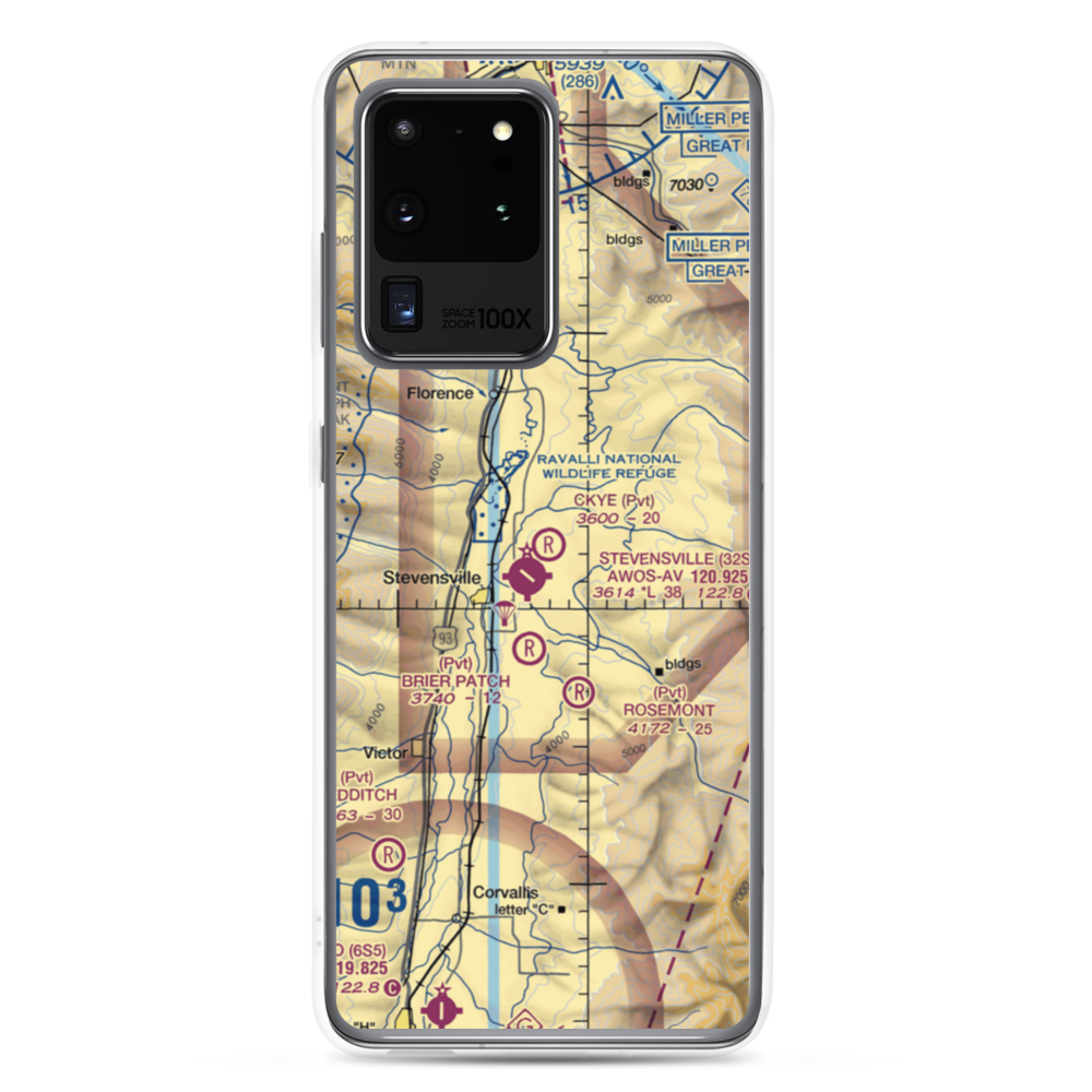 Ckye Field (MT32) VFR Sectional Samsung Case Samsung Galaxy S20 Ultra model shown