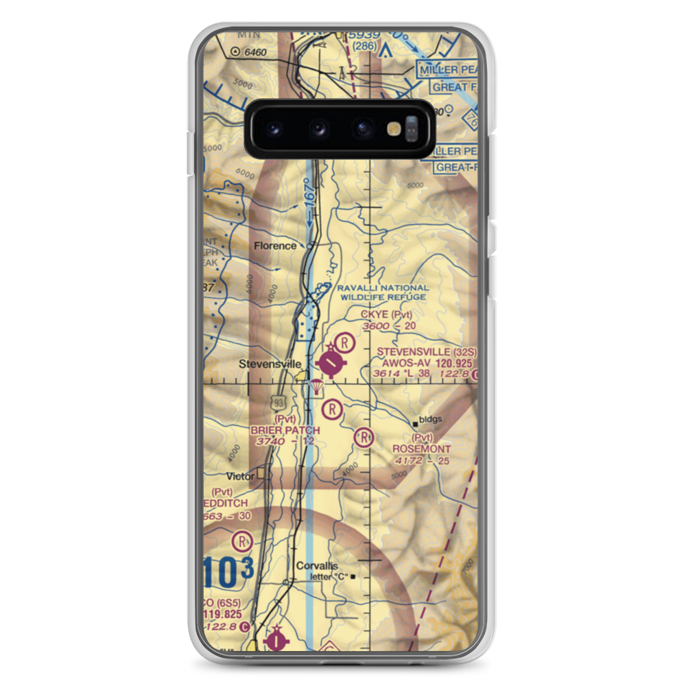 Ckye Field (MT32) VFR Sectional Samsung Case Samsung Galaxy S10+ model shown