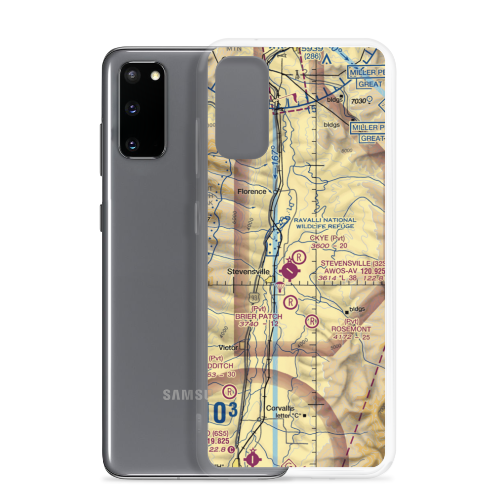 Ckye Field (MT32) VFR Sectional Samsung Case Samsung Galaxy S20 model shown