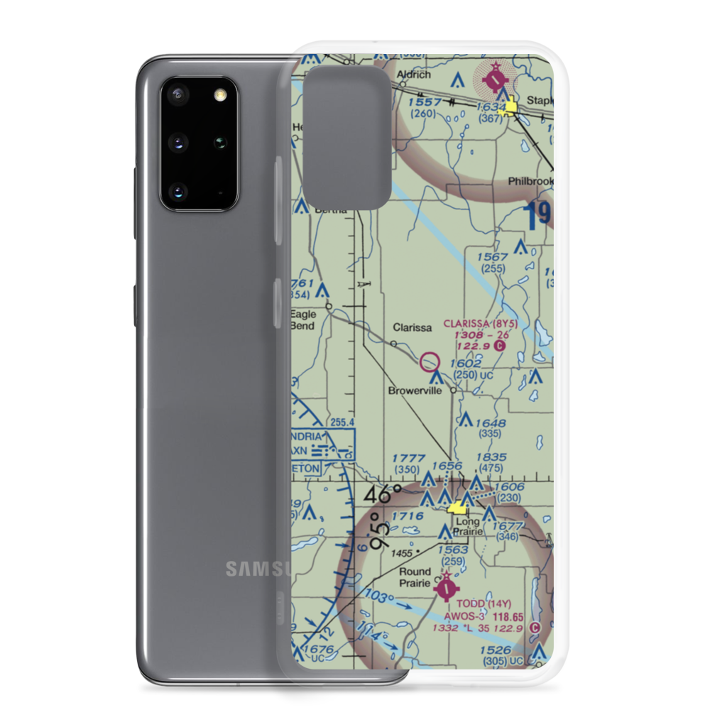 Clarissa Municipal Airport (8Y5) VFR Sectional Samsung Case Samsung Galaxy S20 Plus model shown