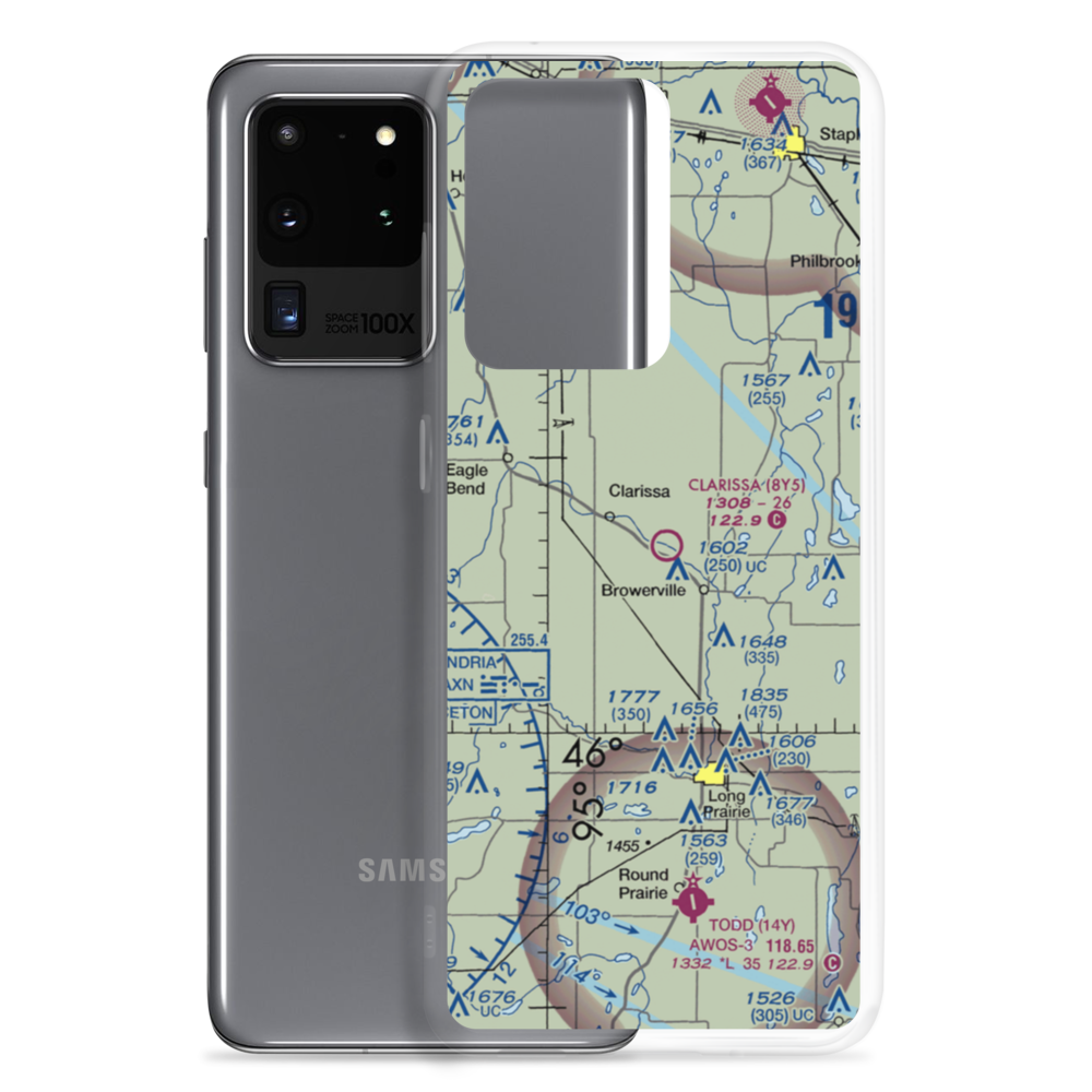 Clarissa Municipal Airport (8Y5) VFR Sectional Samsung Case Samsung Galaxy S20 Ultra model shown