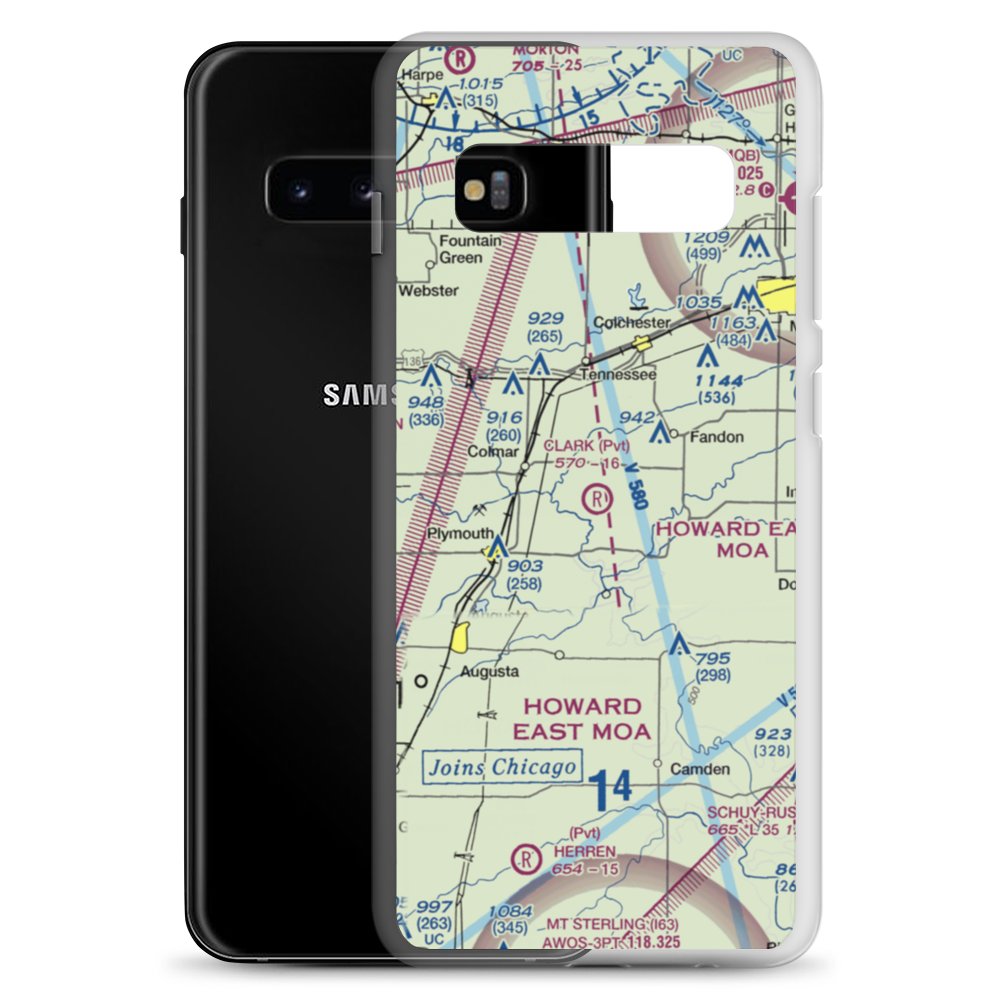 Clark Airport (23IS) VFR Sectional Samsung Case Samsung Galaxy S10+ model shown