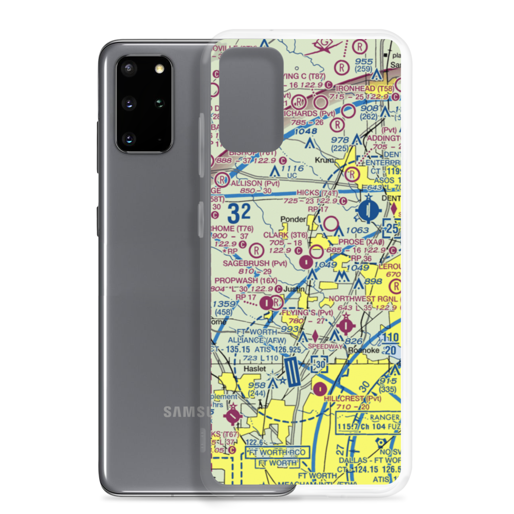 Clark Airport (3T6) VFR Sectional Samsung Case Samsung Galaxy S20 Plus model shown