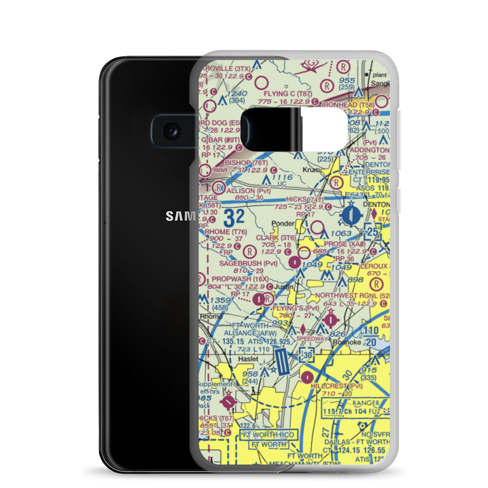 Clark Airport (3T6) VFR Sectional Samsung Case Samsung Galaxy S10e model shown