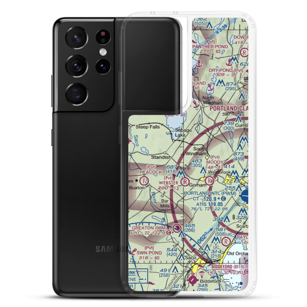 Clark Field (ME96) VFR Sectional Samsung Case Samsung Galaxy S21 Ultra model shown