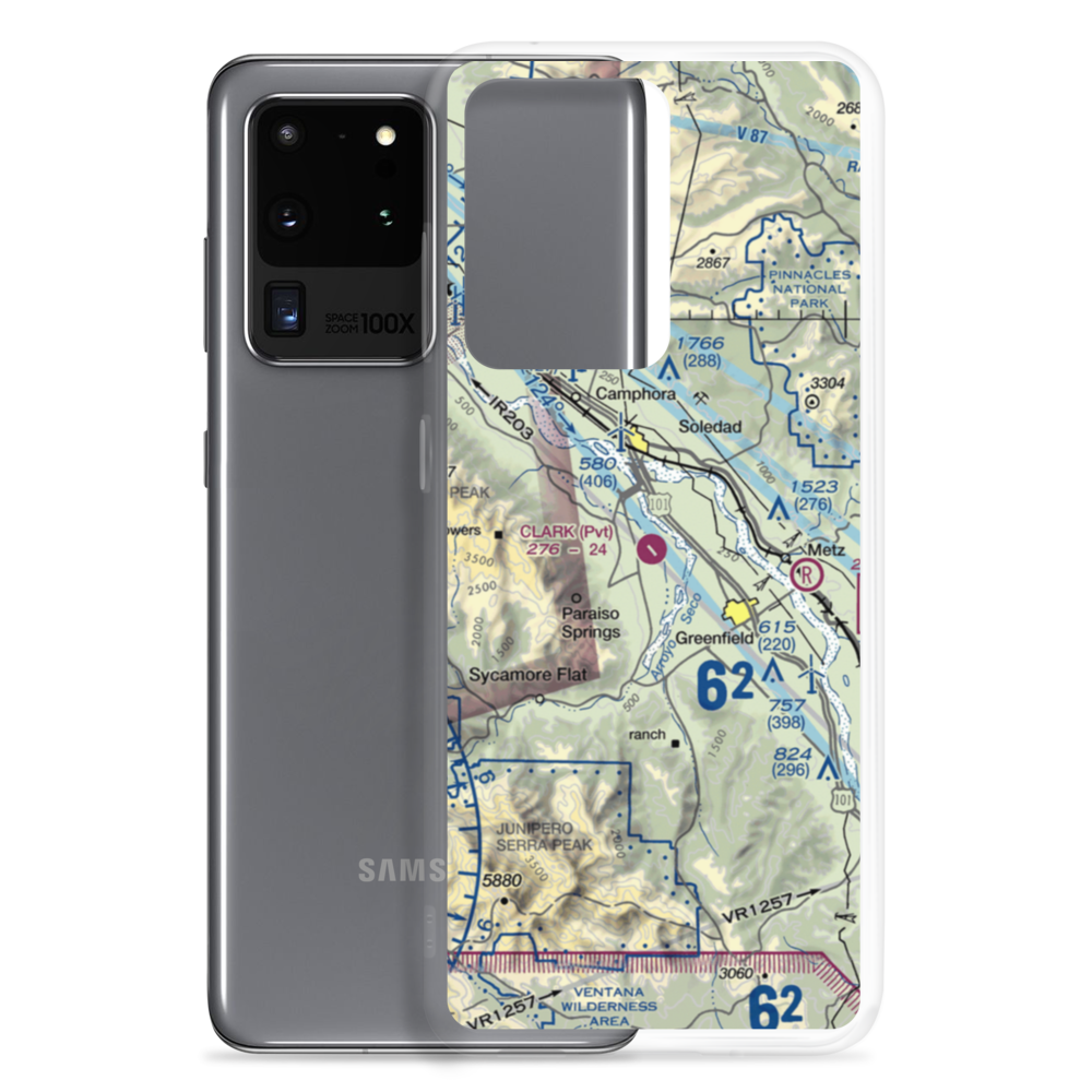 Clark Ranch Airport (3CA9) VFR Sectional Samsung Case Samsung Galaxy S20 Ultra model shown