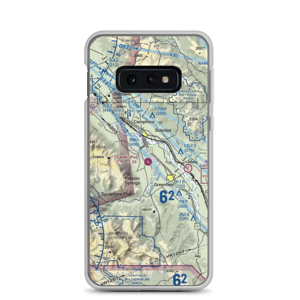 Clark Ranch Airport (3CA9) VFR Sectional Samsung Case Samsung Galaxy S10e model shown
