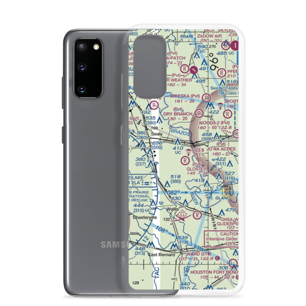 Clark Sky Ranch Airport (3TA2) VFR Sectional Samsung Case Samsung Galaxy S20 model shown
