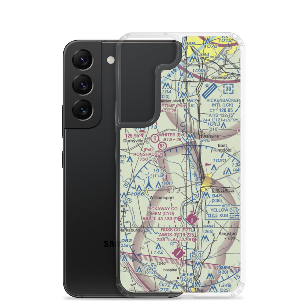 Clarks Dream Strip (03I) VFR Sectional Samsung Case Samsung Galaxy S22 model shown