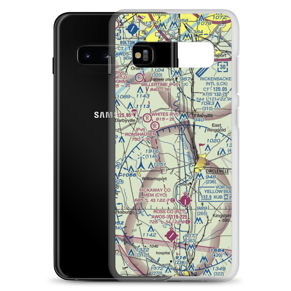 Clarks Dream Strip (03I) VFR Sectional Samsung Case Samsung Galaxy S10+ model shown