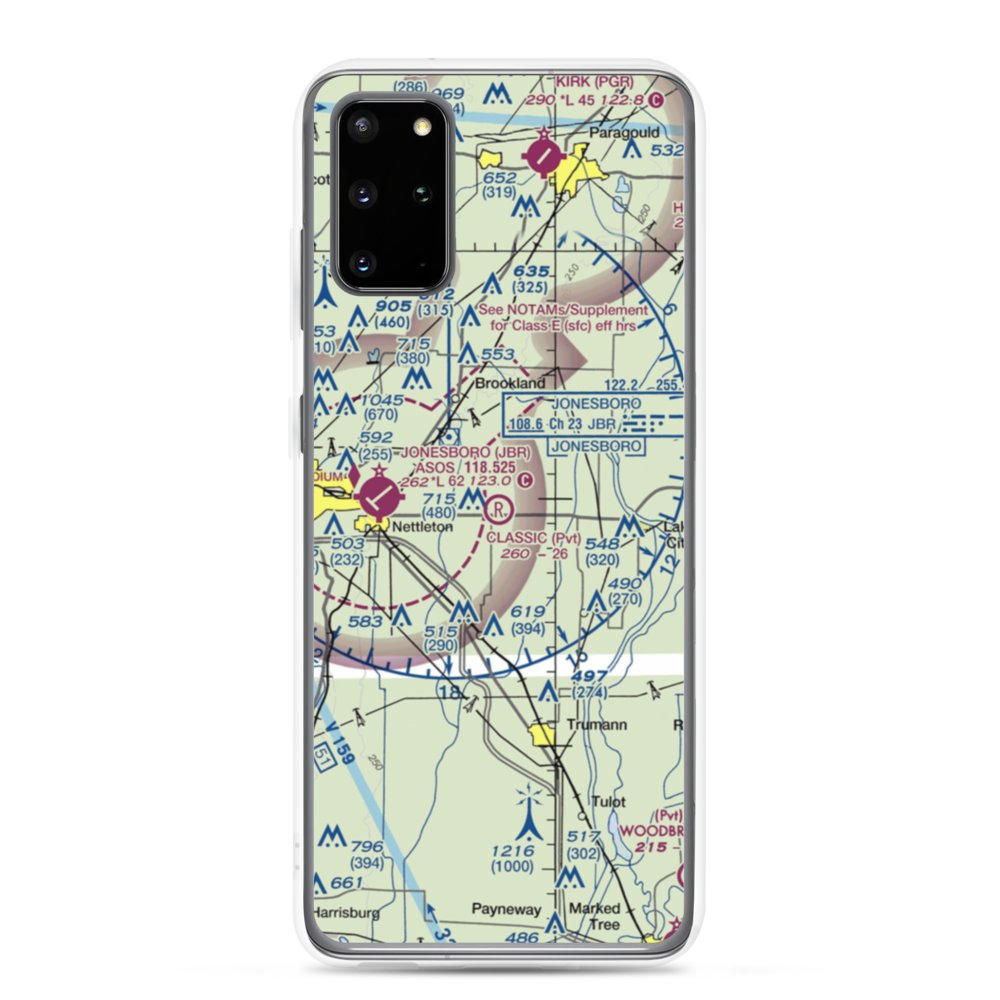 Classic Airstrip (23AR) VFR Sectional Samsung Case Samsung Galaxy S20 Plus model shown